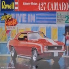 Revell 427 Camaro Baldwin Motion Skip's Fiesta Drive-In Series 1:25 Model Kit #7426   